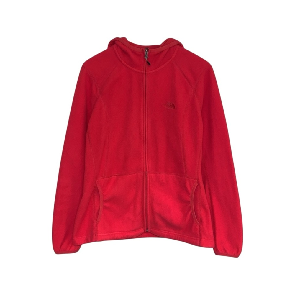 The  North Face leece Zip Up Hoodie Women's Size XL Pink Coral‎